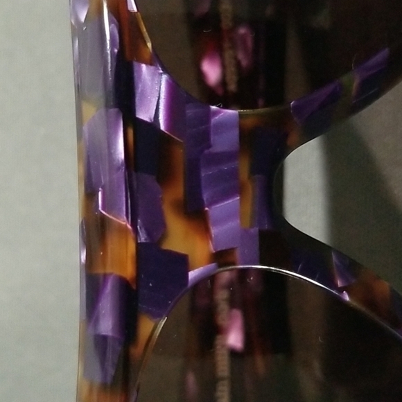 💕ALAIN MIKLI💕 Marmion Sunglasses Aviator Violet Spotted Tortoise Brown Lenses - Picture 12 of 16